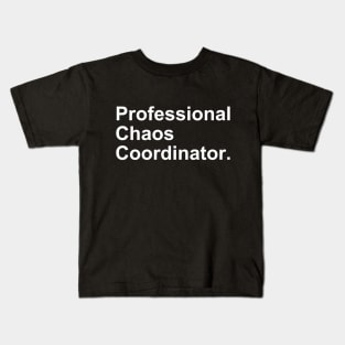 Professional Chaos Coordinator Funny Gift Kids T-Shirt